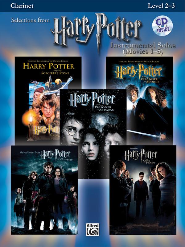 HARRY POTTER - selections from movies 1-5 + CD pro klarinet