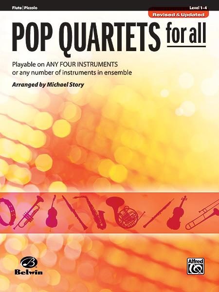 POP QUARTETS FOR ALL (Revised and Updated) level 1-4 pro flétna/pikola