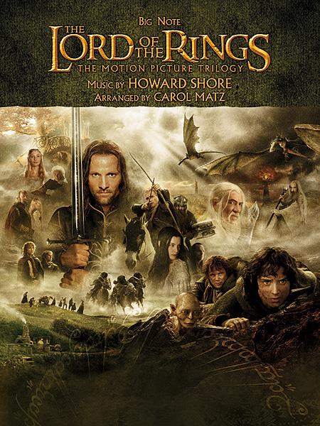 The Lord of the Rings Trilogy - Music from the Motion Pictures Arranged for Big Note Piano - noty pro klavír