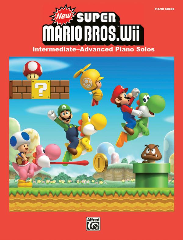 New Super Mario Bros. Wii - Intermediate--Advanced Piano Solos - pro klavír