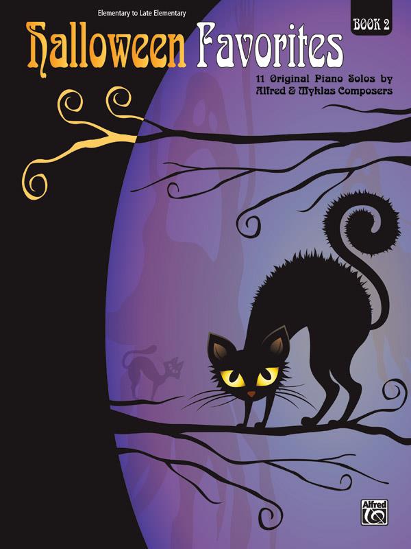 Halloween Favorites, Book 2 - 11 Original Piano Solos by Alfred and Myklas Composers - pro klavír
