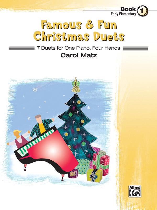 Famous & Fun Christmas Duets, Book 1 - 7 Duets for One Piano, Four Hands - noty pro hráče na klavír