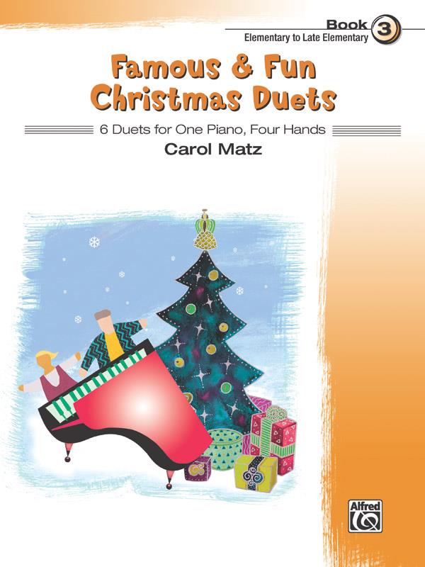 Famous & Fun Christmas Duets, Book 3 - 6 Duets for One Piano, Four Hands - noty pro hráče na klavír