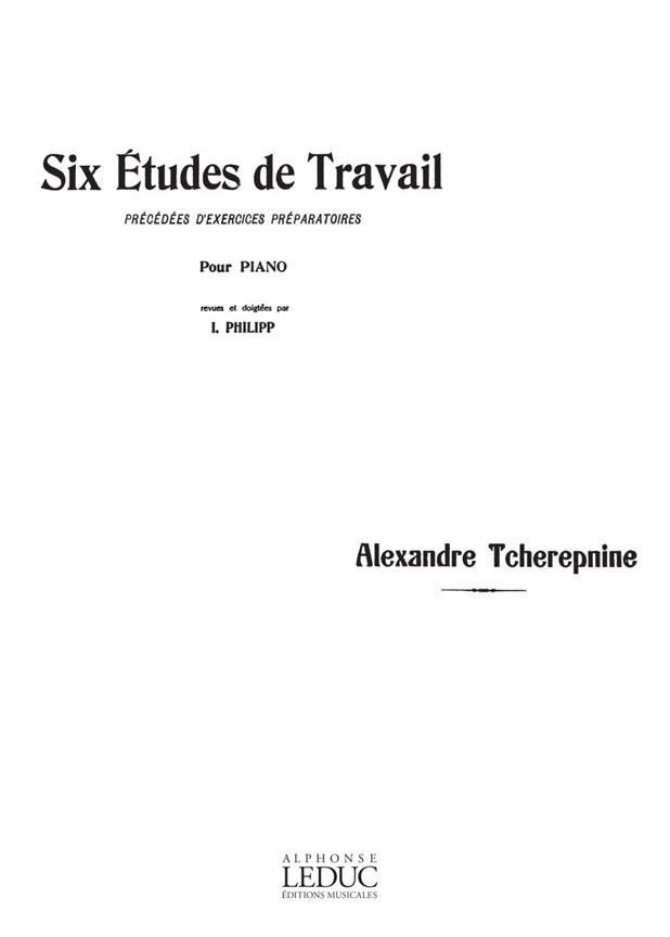 6 Etudes De Travail - pro klavír