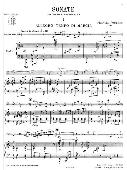 Sonata For Cello And Piano - noty pro violoncello a klavír