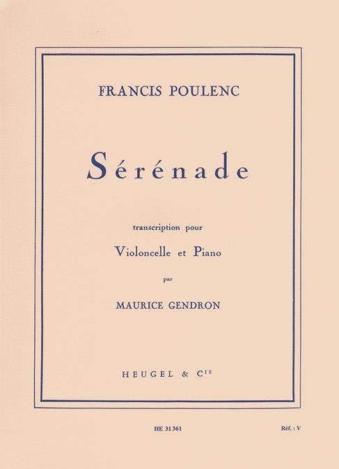 Sérénade - violoncello a klavír