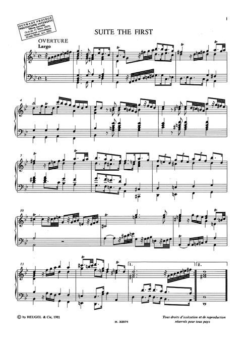 6 suites of lessons for the harpsichord (lp60) - noty pro cembalo