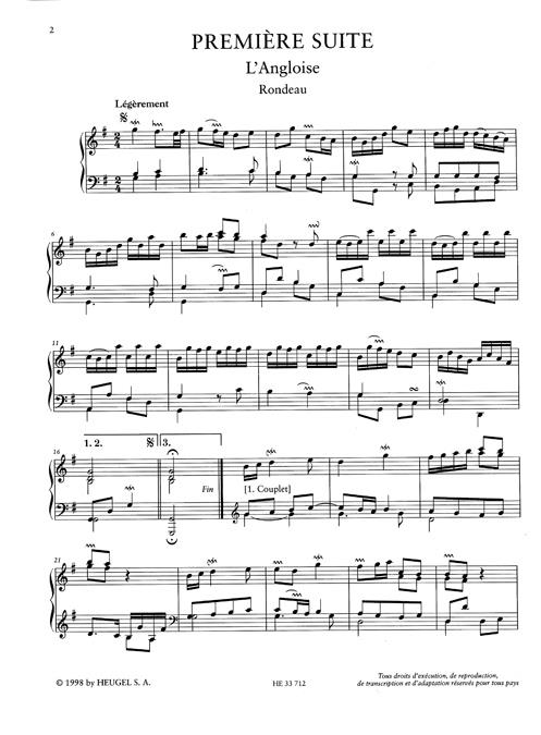 Pièces de Clavecin - noty pro cembalo