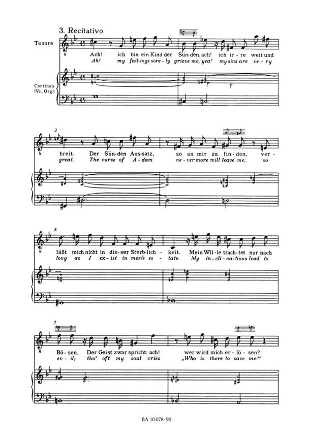 Kantate 078 Jesu Der Du Meine Seele - úprava pro klavír