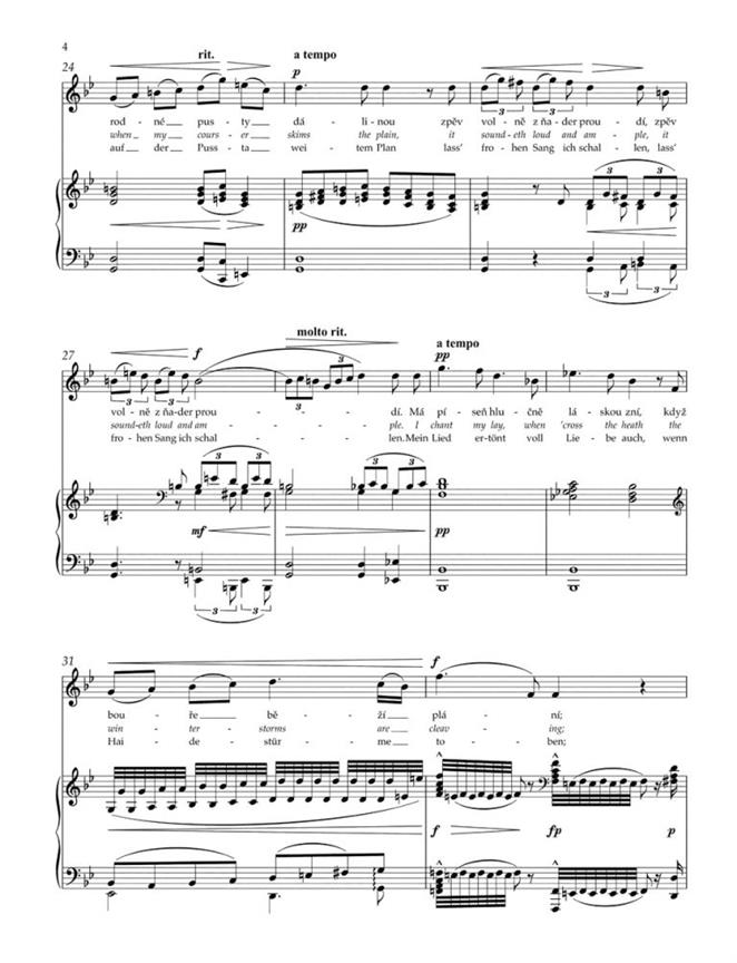 Gypsy Songs Op.55 (High Voice & Piano) - Op. 55