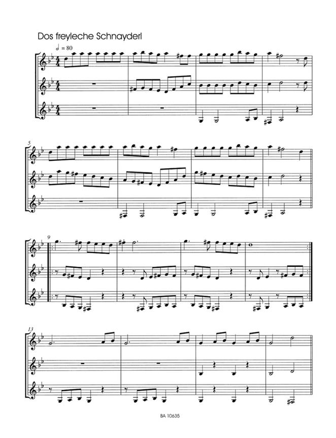Schabbes Schabbes - Klezmer pro tři klarinety
