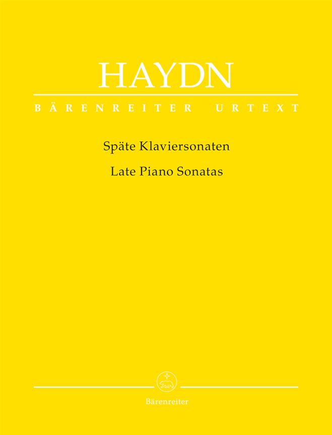 Late Piano Sonatas - Urtext with fingering - pro klavír