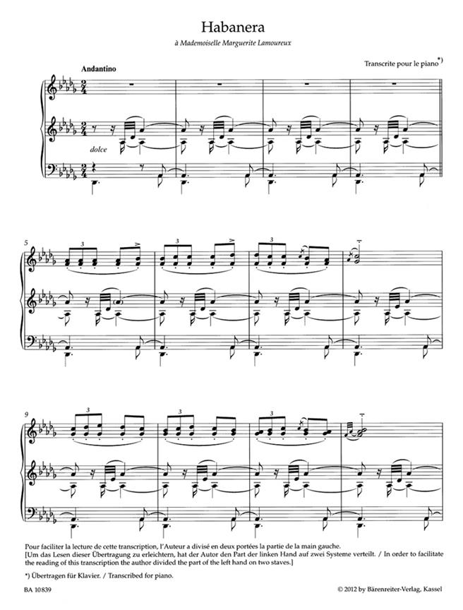 Habanera - pro klavír