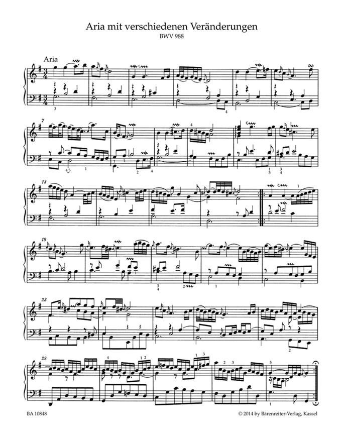 Goldberg Variations - pro klavír