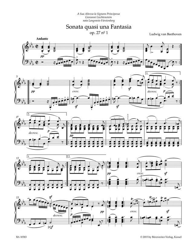 Sonatas For Piano In E-flat & In C-sharp Minor - And Moonlight Sonata Op 27 N 2 - pro klavír