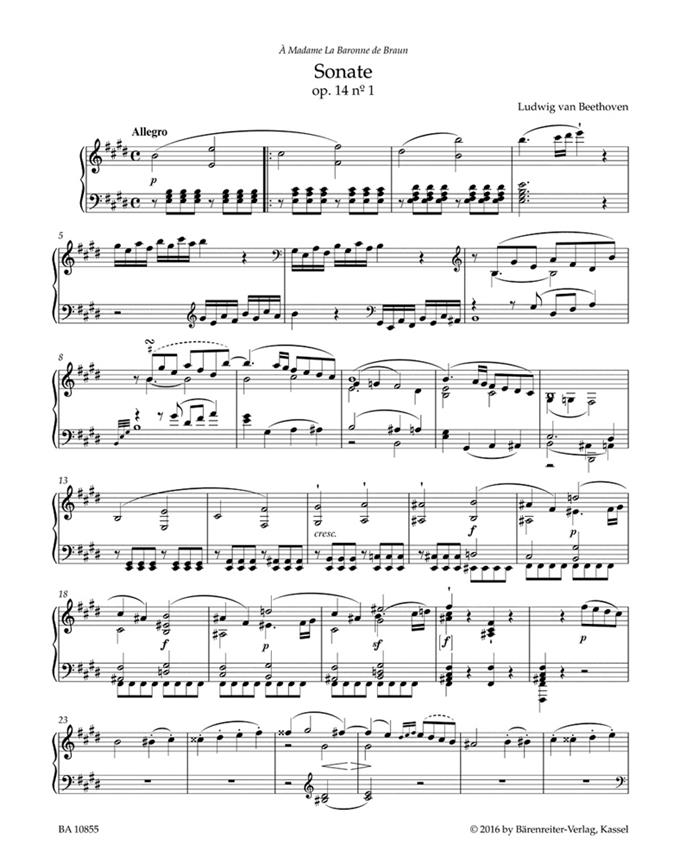 Piano Sonatas In E & G Op.14 - pro klavír