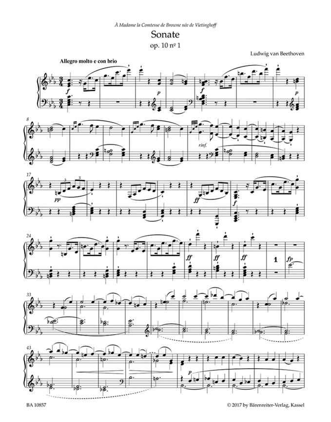 Three Sonatas in C min, F maj, D maj op. 10 - pro klavír