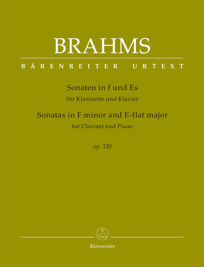 Sonatas for Clarinet and Piano op. 120 - klarinet a klavír