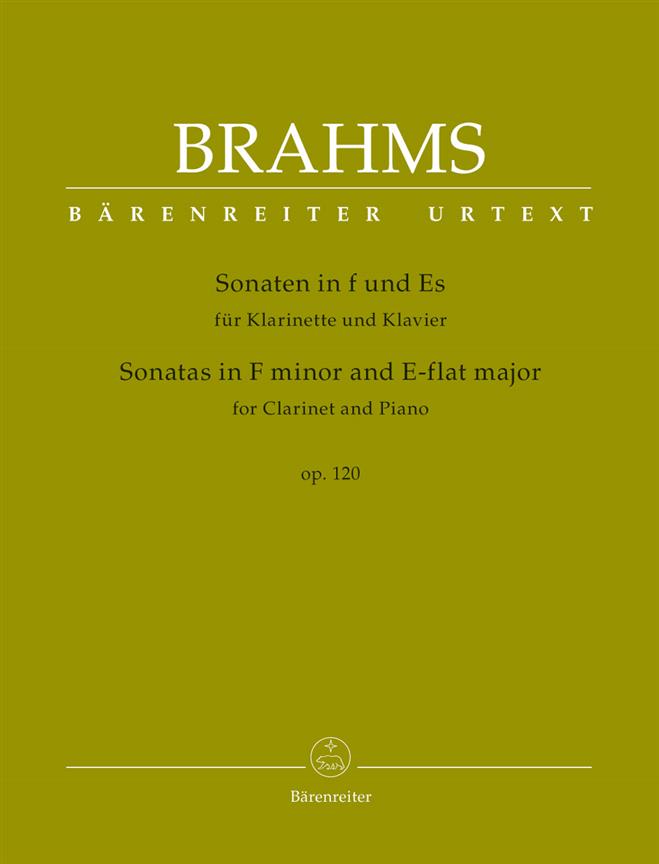 Sonatas for Clarinet and Piano op. 120 - klarinet a klavír