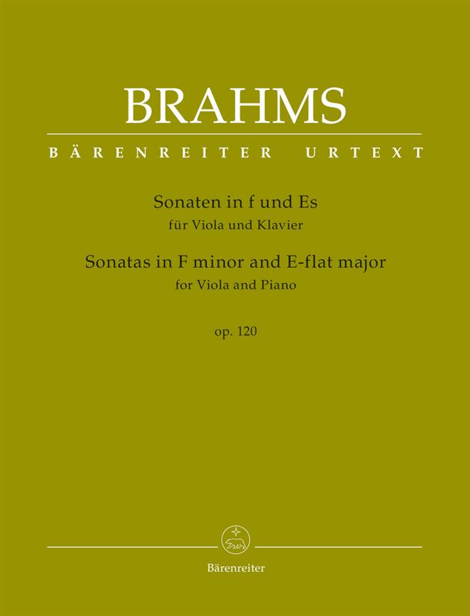 Sonatas In F Minor And E-Flat For Viola - for Viola and Piano - viola a klavír