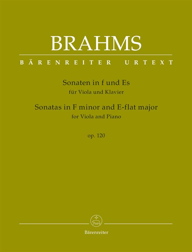 Sonatas In F Minor And E-Flat For Viola - for Viola and Piano - viola a klavír