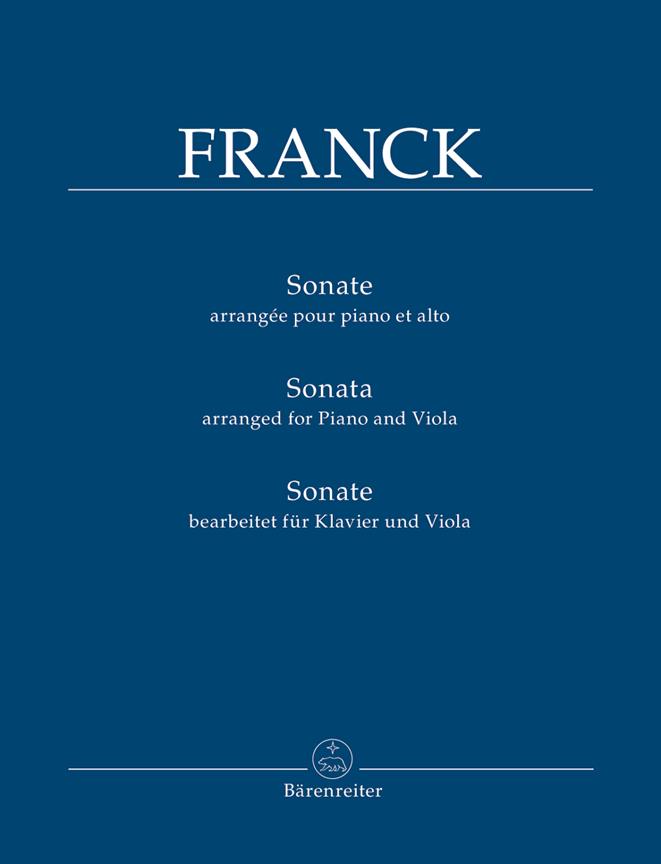 Sonata - arranged for Piano and Viola - viola a klavír