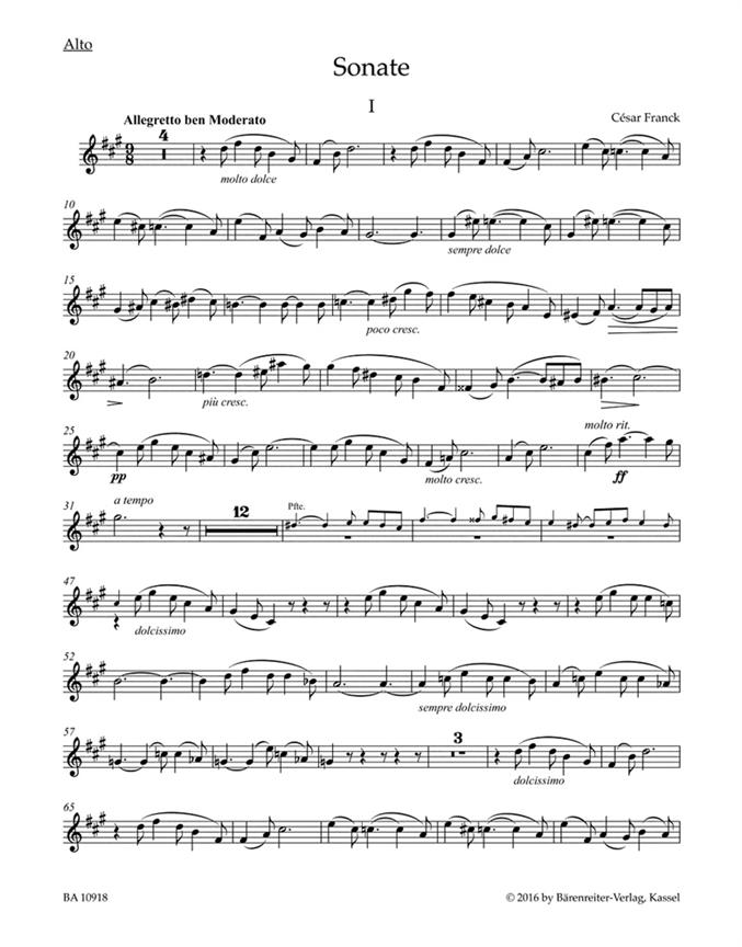 Sonata - arranged for Piano and Viola - viola a klavír