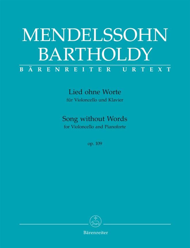 Song Without Words - Op. 109 - violoncello a klavír