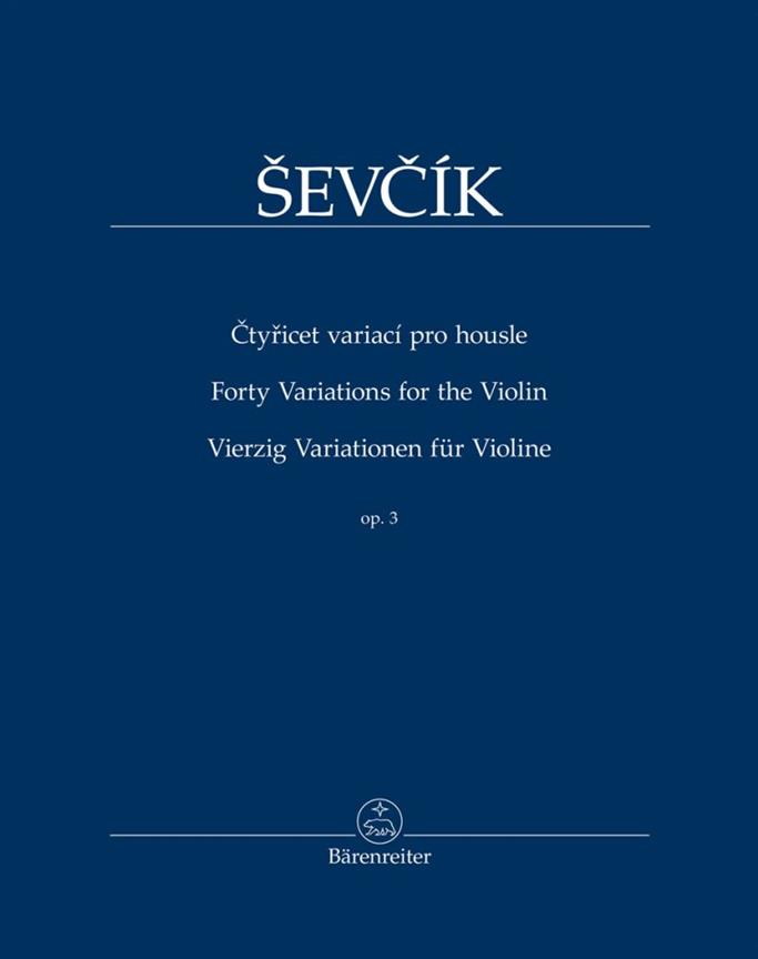 Vierzig Variationen Für Violine Op. 3 - pro housle