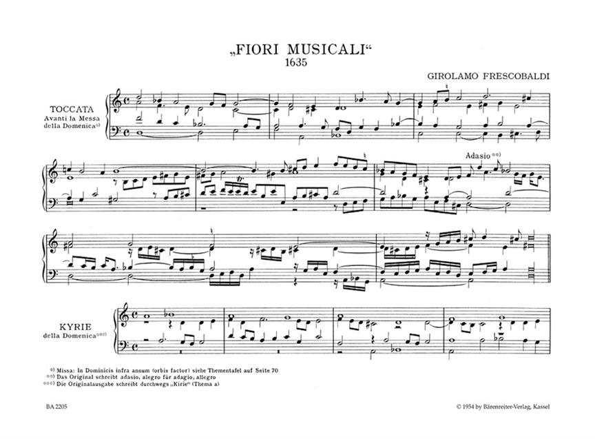 Fiori Musicali 1635 Org. 5 - pro varhany