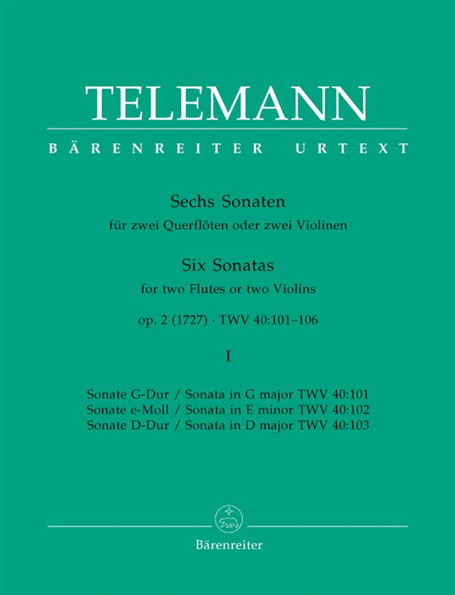 Sonaten(6) 1 Op.2 - pro dvě příčné flétny