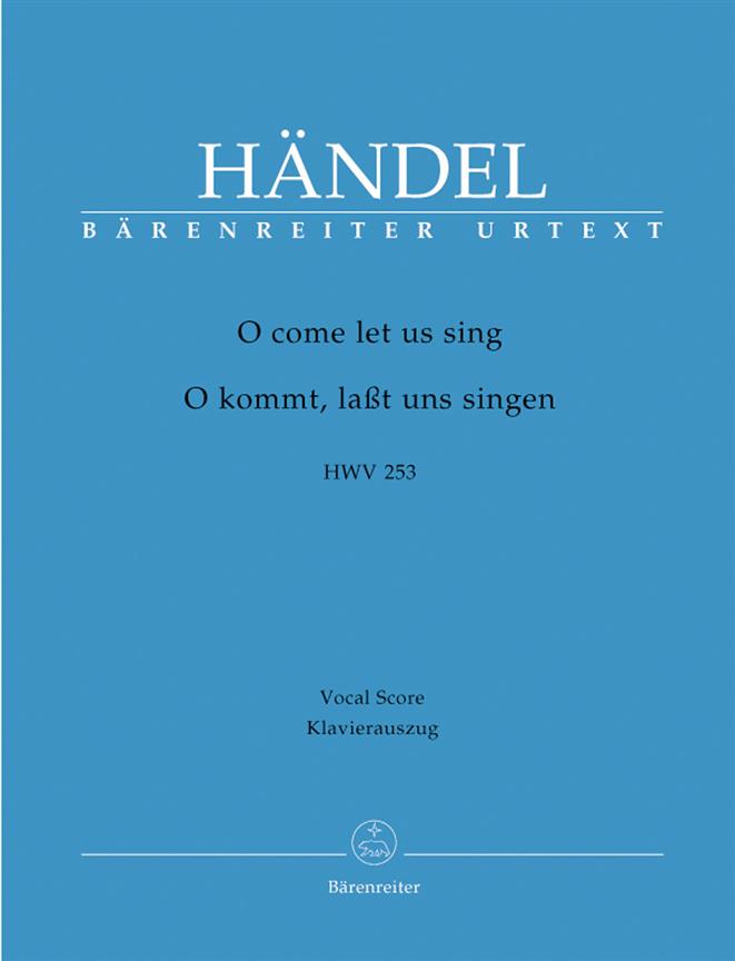 O come let us sing HWV 253 - Chandos Anthem No.8 - arie a klavír