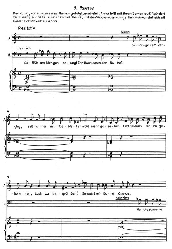 Anna Boleyn - Opera in two acts, deutsche Bühnenfassung - opera