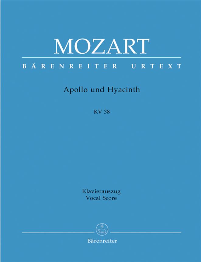 Apollo Und Hyacinth - K. 38 - CANTO E PIANOFORTE - URTEXT - arie a klavír