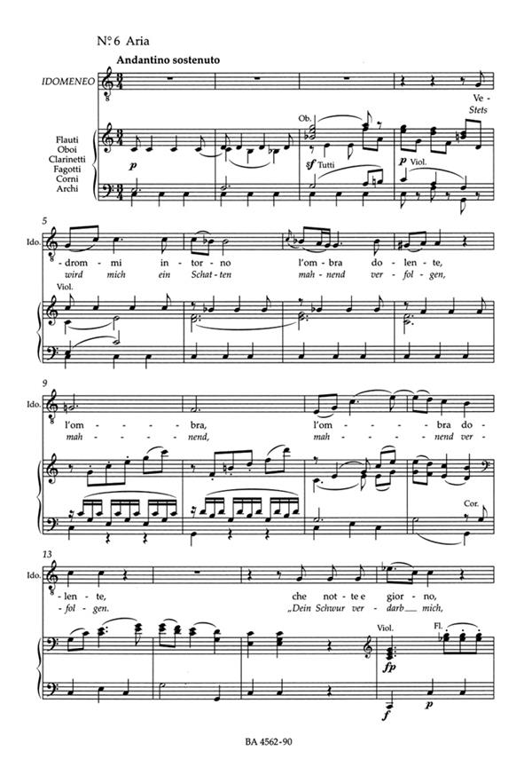 Idomeneo K.366 - Dramma per musica in three acts - opera
