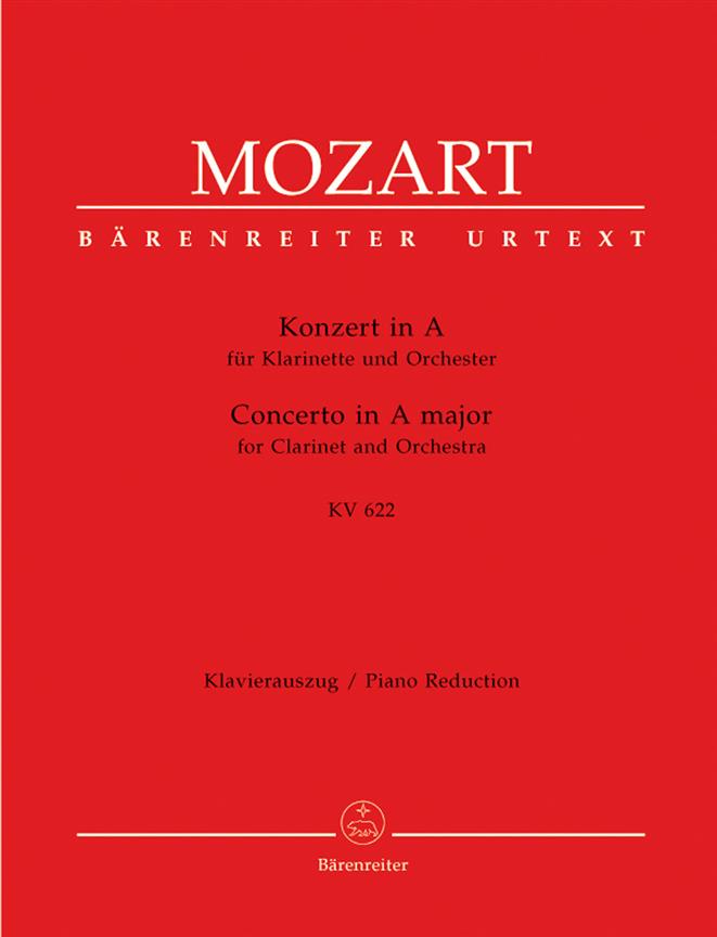 Clarinet Concerto In A K.622 - Clarinet and Piano - klarinet a klavír