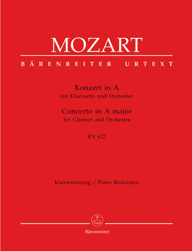 Clarinet Concerto In A K.622 - Clarinet and Piano - klarinet a klavír