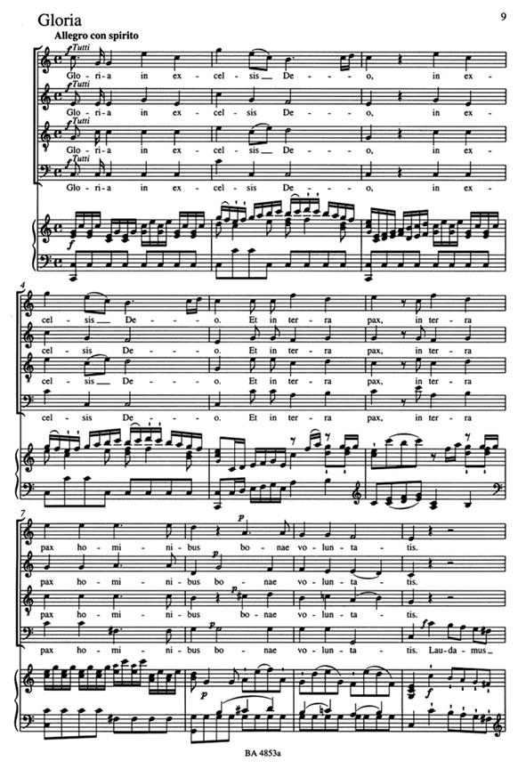Missa longa In C Major K.262 - arie a klavír