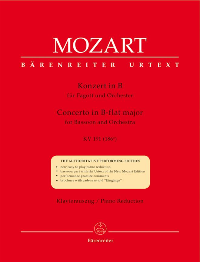 Bassoon Concerto in B-flat Major K. 191 (186A) - fagot a klavír
