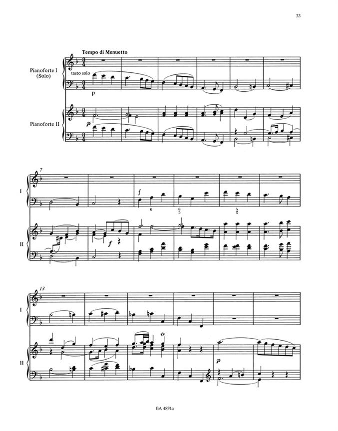 Piano Concerto No. 11 in F major K. 413 - pro dva klavíry