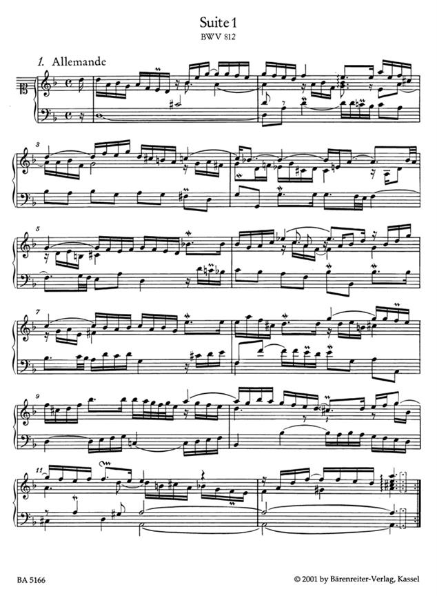 The French Suites BWV 812-817 - pro klavír