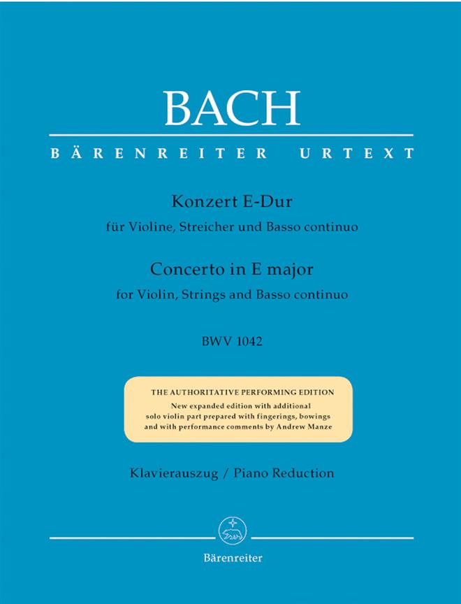 Violin Concerto In E BWV 1042 - pro klavír