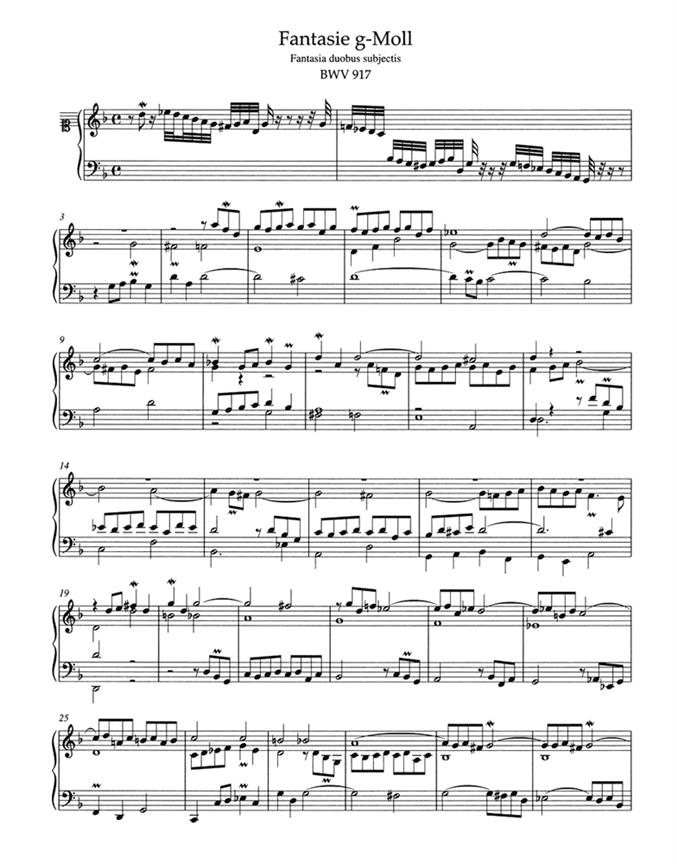 Klavierwerke 1 BWV917 918 921 - pro klavír