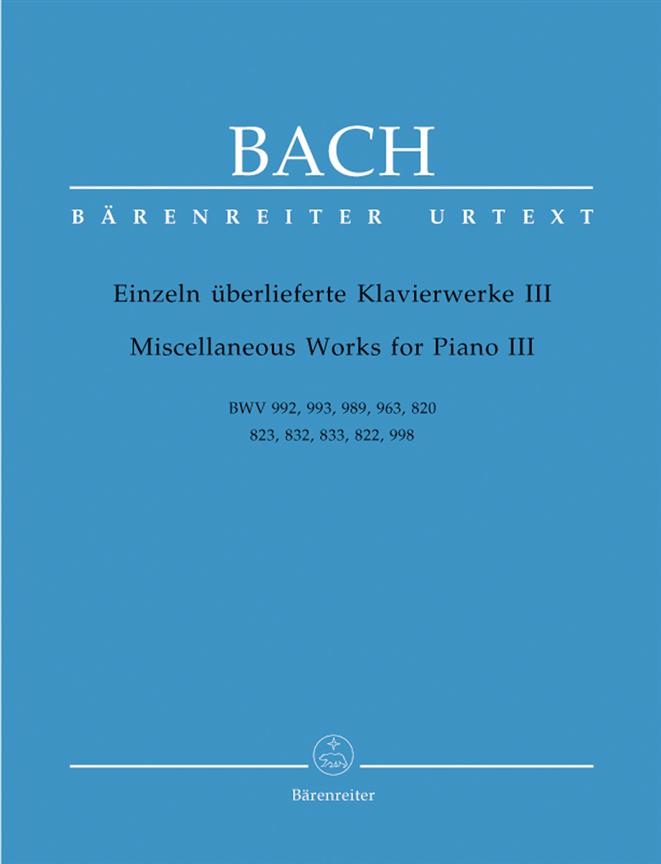 Miscellaneous Works for Piano - Volume III - pro klavír