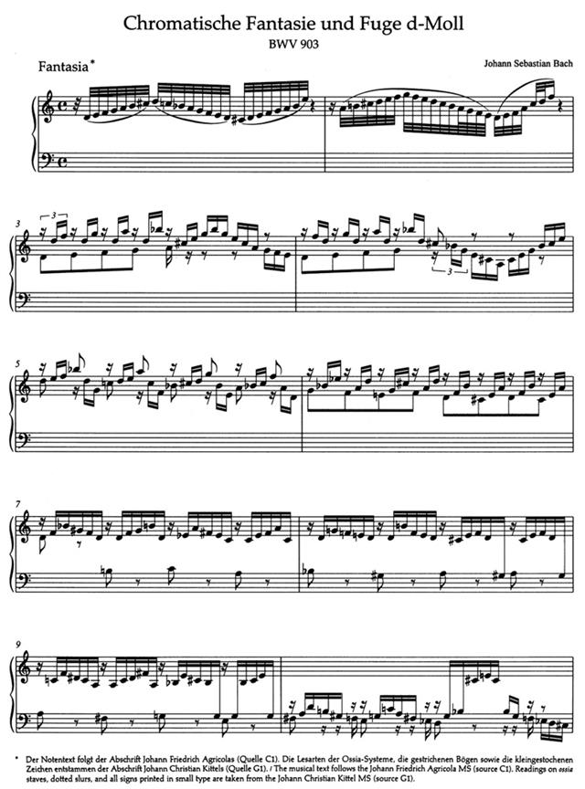 Chromatic Fantasy And Fugue Bwv 903 - pro klavír