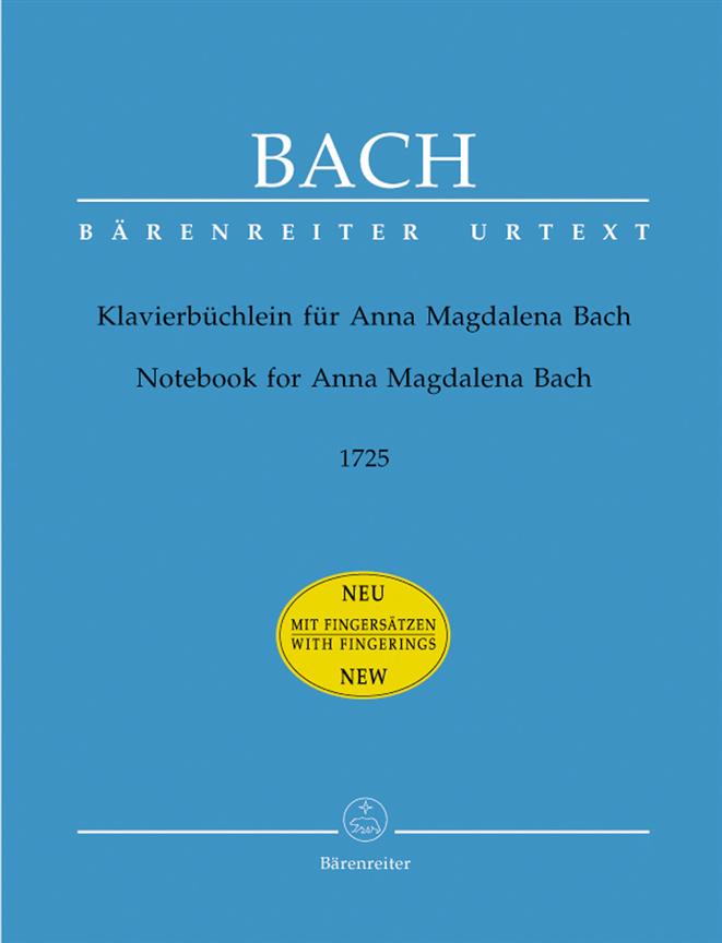 Knížka skladeb pro Annu Magdalenu Bachovou 1725  - drobné skladby pro klavír