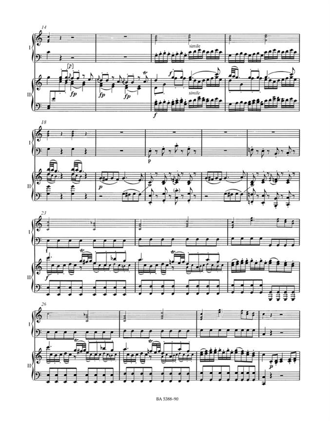 Concerto K 246 Do - pro dva klavíry