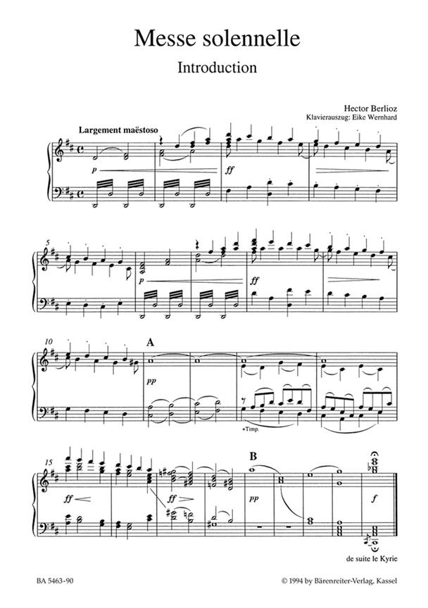 Messe Solennelle - klasický zpěv a klavír