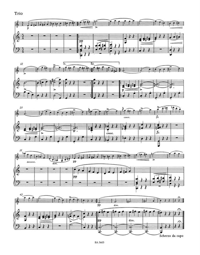 Sonata In A Major For Violin & Piano - for Violin and Piano - housle a klavír