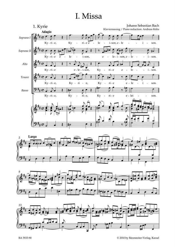 Mass in B minor - klasický zpěv a klavír